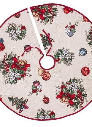 Юбочка под елку limaso cabeto, (серебряный люрекс), d-90 см