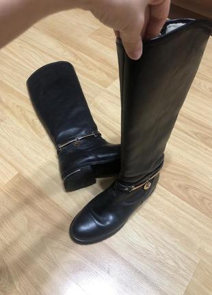Шкіряні чоботи 36 розмір