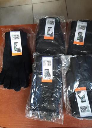 Перчатки перчаточки черные мужские мужские мужские мужские, сенсор тач1 фото