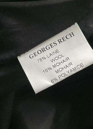 Юбка george rech черная шерстяная из буклированной ткани6 фото