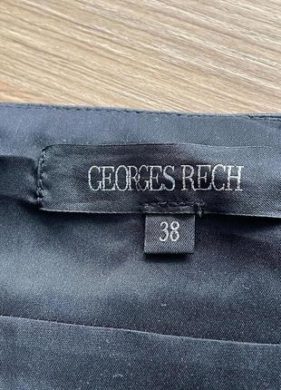 Юбка george rech черная шерстяная из буклированной ткани5 фото