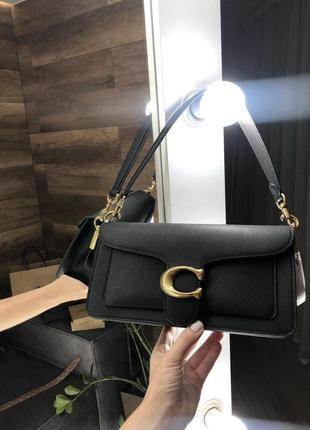 Женская сумка в стиле coach tabby shoulder bag 26 (black).