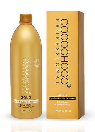 Кератин для выпрямления волос cocochoco gold 1000мл1 фото