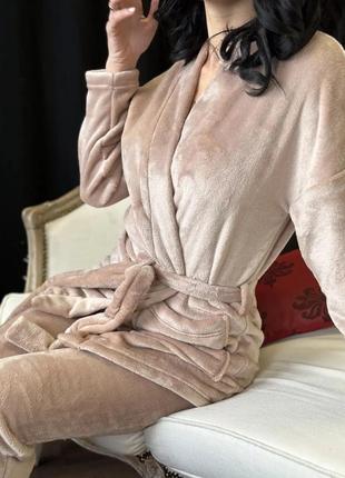 Домашний костюм с халатом "nelly"4 фото