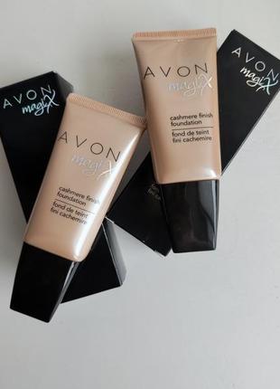 Тональный крем эйвон кашемир magix medium beige avon