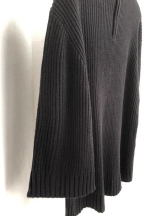 Объемный вязаный свитер туника на замке на молнии h&m3 фото