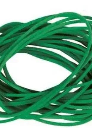 Резинка канцелярская для фиксации ø 80 мм х 1,5 мм зелёная "plast" 1 кг/уп.