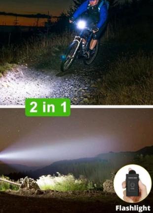 Светодиодная фара на велосипед&nbsp; bike light&nbsp;t6&nbsp;usb5 фото