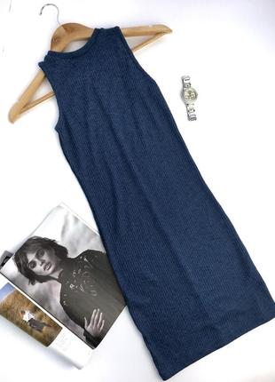 Женское платье короткое синее туника atmosphere1 фото