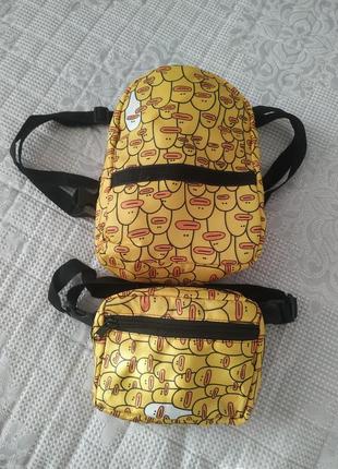 Стильный рюкзачок+бананка2 фото