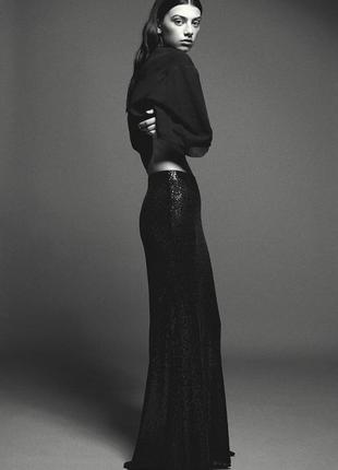 Юбка макси в пайетки h&m 1204941001