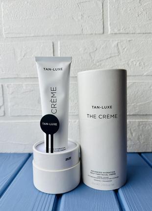 Зволожувальний крем-автозасмага для обличчя tan-luxe the creme advanced hydration self tan facial creme