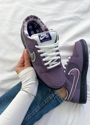 Кросівки concepts x nike sb dunk low pro qs 'purple lobster'7 фото