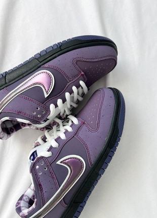 Кроссовки concepts x nike sb dunk low pro qs'purple lobster'4 фото