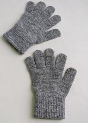 Перчатки с люрексовой нитью1 фото