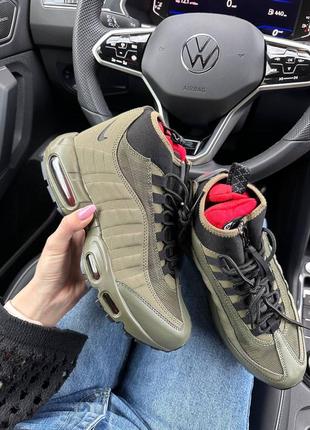 Мужские кроссовки nike 95 sneakerboot green8 фото