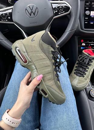 Мужские кроссовки nike 95 sneakerboot green4 фото