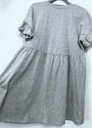 Модное трикотажное платье, оверсайз, 48-50, хлопок, натуральная  вискоза, atmosphere3 фото