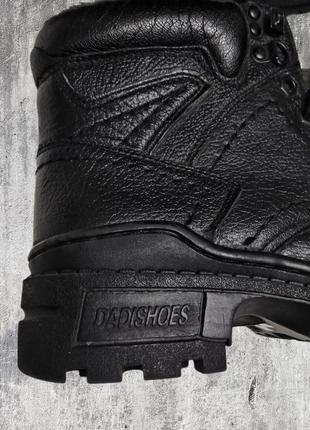 Ботинки, ботинки, зимние, тракторная подошва, кожа