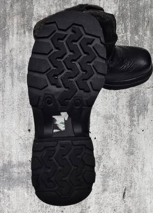 Ботинки, ботинки, зимние, тракторная подошва, кожа