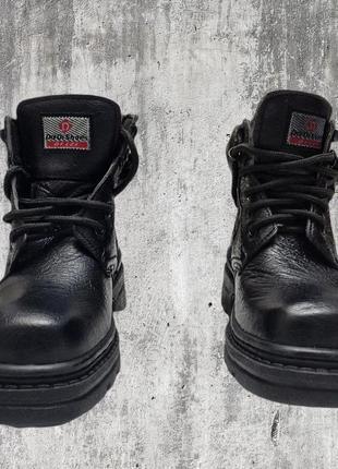 Ботинки, ботинки, зимние, тракторная подошва, кожа