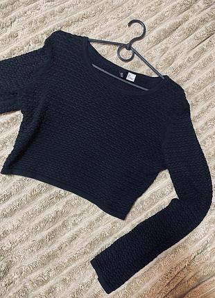 Кофта топ светр вкорочений