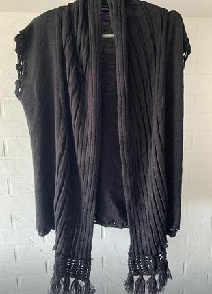 Кардиган с шарфом gogwin