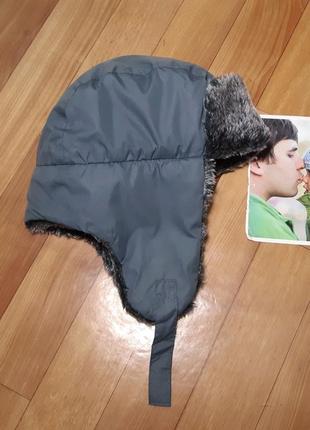 Зимняя термо шапка ушанка tokka kids оригинал 54см