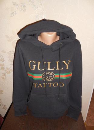 Кофта- толстовочка gully * fruit of the loom*, внутри начесик, р. s (44)