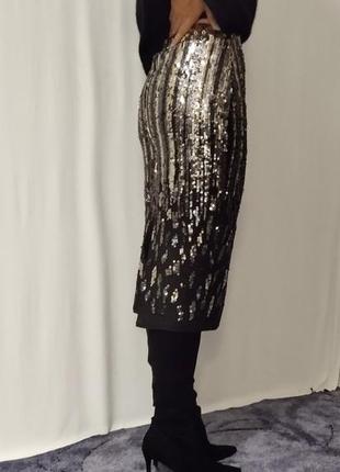 Шикарная юбка marciano by guess, оригинал! новая с пайетками.4 фото
