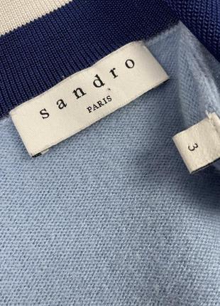 Шерстяной джемпер свитер- sandro paris5 фото