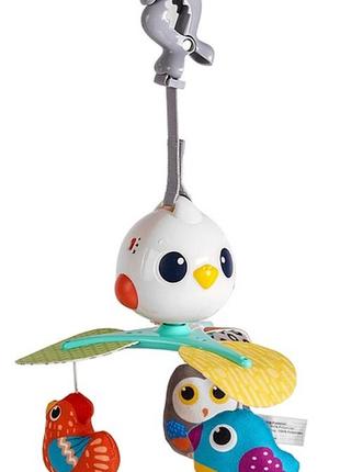 Детская музыкальная карусель мобиль на кроветочку hola toys птица2 фото