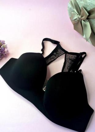 Повседневный удобный мягкий бюстгальтер с кружевом на спине the t-shirt lightly-lined wireless bra4 фото