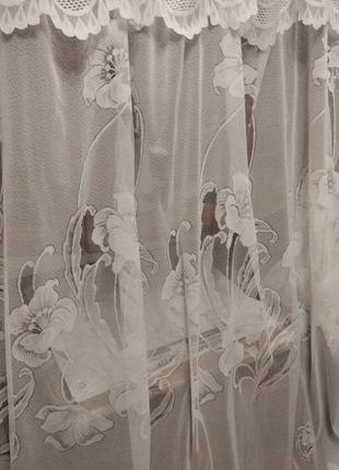 Очень красивая тюль большая , длинная