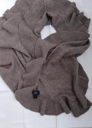 Стильный шерстяной шарф boggi milano.4 фото