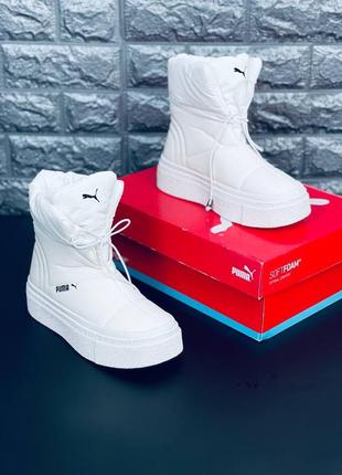 Puma жіночі зимові чоботи білі розміри 35-41