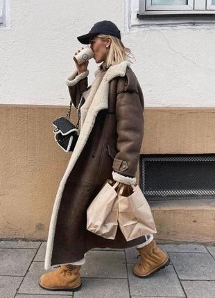 Распродажа!!️очень теплая дубленка от bershka испания