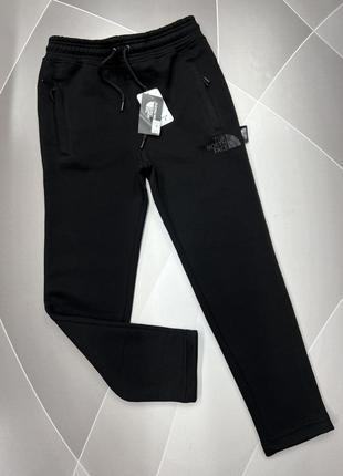 Спортивные штаны the north теплые на флисе мужские s-xxl, 44,  s, черный