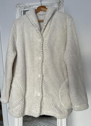 Домашняя женская теплая пижама из меха тедди кофта верх от пижамы на пуговицы кофта для дома