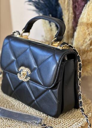 Женская черная сумка в стиле шанель, сумка в стиле шаннель, сумка в стиле chanel9 фото