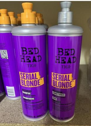 Шампунь або кондиціонер для фарбованого освітленого волосся tigi bed head serial blonde