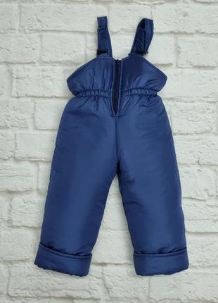 Детские зимние штаны (полукомбинезоны) для мальчиков и девочек. разные цвета и размеры.3 фото