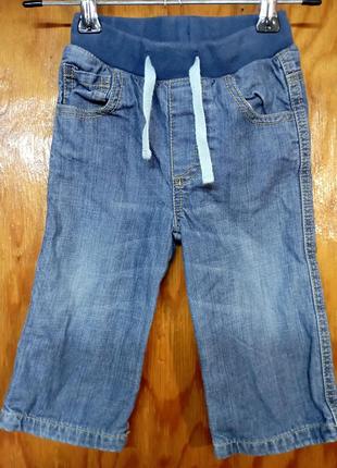 Брюки джинсовые на подкладке для мальчика baby boden 6-12m/68-80