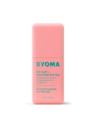 Крем для зони навколо очей byoma de-puff + brighten eye gel, 20 мл