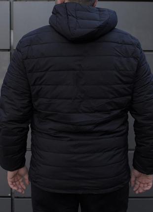 🥼 черная утепленная стеганая куртка батал3 фото