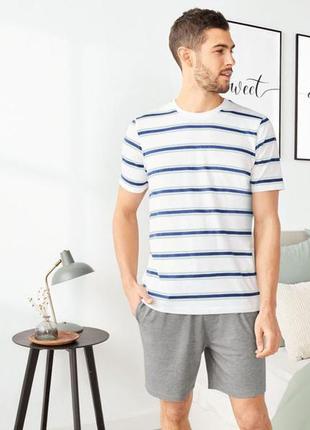 Чоловіча піжама, домашній костюм livergy німеччина, футболка + шорти