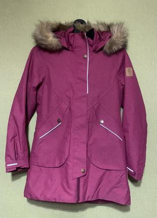 Зимняя куртка reimatectoki 531372-4417 140 см малиновый9 фото