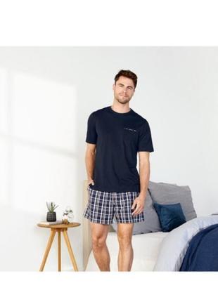 Мужская пижама, домашний костюм livergy / германия, футболка + шорты2 фото