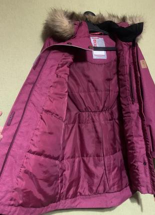 Зимняя куртка reimatectoki 531372-4417 140 см малиновый10 фото