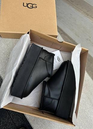 Угги угги угги угги ugg ultra mini lether platform